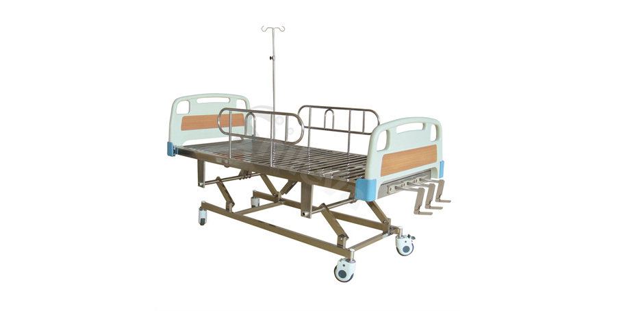 ABS手動三搖護(hù)理床SLV-B4031 ABS Hospital Bed with Three Cranks