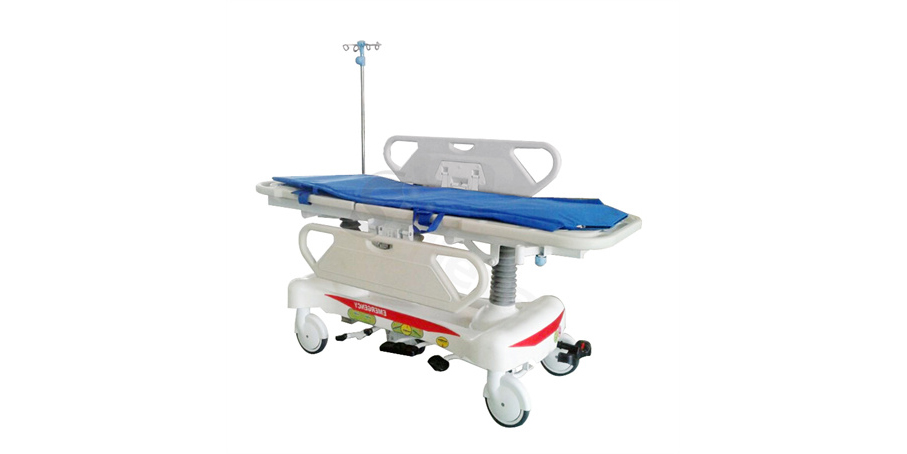 豪華液壓升降平車SLV-B4304 Luxurious Hydraulic Rise-and-Fall Stretcher Cart 豪華液壓升降平車SLV-B4304 Luxurious Hydraulic Rise-and-Fall Stretcher Cart